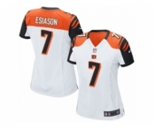 Women's Nike Cincinnati Bengals #7 Boomer Esiason Game White NFL Jersey