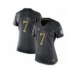 Women's Nike Cincinnati Bengals #7 Boomer Esiason Limited Black 2016 Salute to Service NFL Jersey