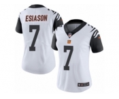 Women's Nike Cincinnati Bengals #7 Boomer Esiason Limited White Rush NFL Jersey