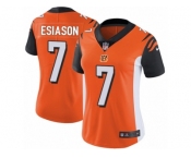 Women's Nike Cincinnati Bengals #7 Boomer Esiason Vapor Untouchable Limited Orange Alternate NFL Jersey