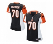 Women's Nike Cincinnati Bengals #70 Cedric Ogbuehi Game Black Team Color NFL Jersey