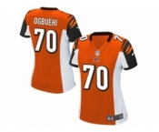Women's Nike Cincinnati Bengals #70 Cedric Ogbuehi Game Orange Alternate NFL Jersey