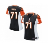 Women's Nike Cincinnati Bengals #71 Andre Smith Game Black Team Color NFL Jersey