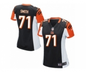 Women's Nike Cincinnati Bengals #71 Andre Smith Game Black Team Color NFL Jersey
