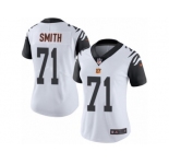 Women's Nike Cincinnati Bengals #71 Andre Smith Limited White Rush NFL Jersey