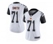 Women's Nike Cincinnati Bengals #71 Andre Smith Limited White Rush NFL Jersey