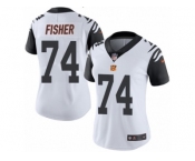 Women's Nike Cincinnati Bengals #74 Jake Fisher Limited White Rush NFL Jersey