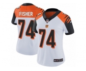 Women's Nike Cincinnati Bengals #74 Jake Fisher Vapor Untouchable Limited White NFL Jersey