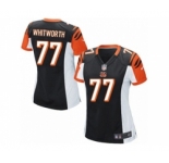 Women's Nike Cincinnati Bengals #77 Andrew Whitworth Game Black Team Color NFL Jersey