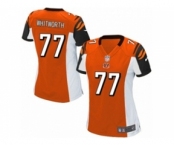 Women's Nike Cincinnati Bengals #77 Andrew Whitworth Game Orange Alternate NFL Jersey
