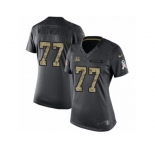 Women's Nike Cincinnati Bengals #77 Andrew Whitworth Limited Black 2016 Salute to Service NFL Jersey