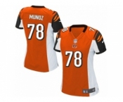 Women's Nike Cincinnati Bengals #78 Anthony Munoz Game Orange Alternate NFL Jersey