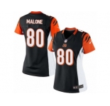 Women's Nike Cincinnati Bengals #80 Josh Malone Limited Black Team Color NFL Jersey