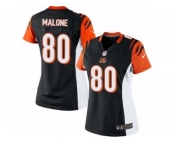 Women's Nike Cincinnati Bengals #80 Josh Malone Limited Black Team Color NFL Jersey