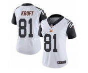 Women's Nike Cincinnati Bengals #81 Tyler Kroft Limited White Rush NFL Jersey