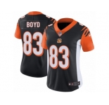 Women's Nike Cincinnati Bengals #83 Tyler Boyd Vapor Untouchable Limited Black Team Color NFL Jersey