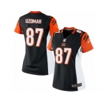 Women's Nike Cincinnati Bengals #87 C.J. Uzomah Limited Black Team Color NFL Jersey