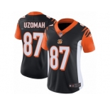 Women's Nike Cincinnati Bengals #87 C.J. Uzomah Vapor Untouchable Limited Black Team Color NFL Jersey