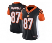 Women's Nike Cincinnati Bengals #87 C.J. Uzomah Vapor Untouchable Limited Black Team Color NFL Jersey