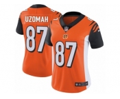 Women's Nike Cincinnati Bengals #87 C.J. Uzomah Vapor Untouchable Limited Orange Alternate NFL Jersey