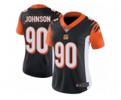 Women's Nike Cincinnati Bengals #90 Michael Johnson Vapor Untouchable Limited Black Team Color NFL Jersey