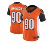 Women's Nike Cincinnati Bengals #90 Michael Johnson Vapor Untouchable Limited Orange Alternate NFL Jersey