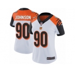 Women's Nike Cincinnati Bengals #90 Michael Johnson Vapor Untouchable Limited White NFL Jersey