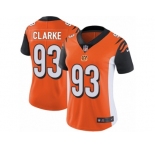 Women's Nike Cincinnati Bengals #93 Will Clarke Vapor Untouchable Limited Orange Alternate NFL Jersey