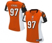 Women's Nike Cincinnati Bengals #97 Geno Atkins Game Orange Alternate NFL Jersey
