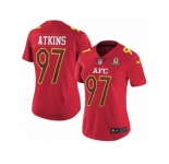 Women's Nike Cincinnati Bengals #97 Geno Atkins Limited Red 2017 Pro Bowl NFL Jersey