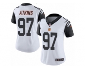 Women's Nike Cincinnati Bengals #97 Geno Atkins Limited White Rush NFL Jersey