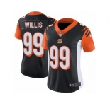 Women's Nike Cincinnati Bengals #99 Jordan Willis Vapor Untouchable Limited Black Team Color NFL Jersey