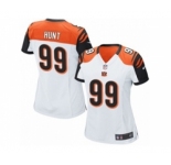 Women's Nike Cincinnati Bengals #99 Margus Hunt Game White NFL Jersey