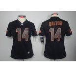 nike women nfl jerseys cincinnati bengals #14 dalton black[nike impact limited]