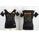 nike women nfl jerseys cincinnati bengals #14 dalton blank[fashion Rhinestone sequins]