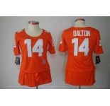 nike women nfl jerseys cincinnati bengals #14 dalton orange[breast cancer awareness]