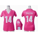 nike women nfl jerseys cincinnati bengals #14 dalton pink[draft him ii top]