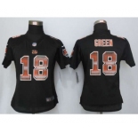 nike women nfl jerseys cincinnati bengals #18 green black[Strobe Limited]