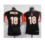 nike women nfl jerseys cincinnati bengals #18 green black[nike]