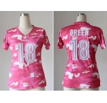 nike women nfl jerseys cincinnati bengals #18 green pink[fashion camo]