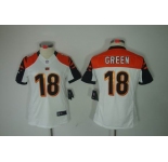 nike women nfl jerseys cincinnati bengals #18 green white[nike limited]