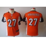 nike women nfl jerseys cincinnati bengals #27 kirkpatrick orange[nike limited]