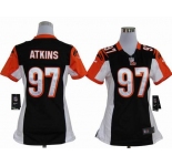 nike women nfl jerseys cincinnati bengals #97 atkins black[nike]