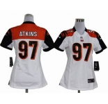 nike women nfl jerseys cincinnati bengals #97 atkins white[nike]