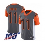 Youth Cincinnati Bengals #11 John Ross Limited Silver Inverted Legend 100th Season Football Jersey