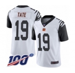 Youth Cincinnati Bengals #19 Auden Tate Limited White Rush Vapor Untouchable 100th Season Football Jersey