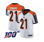 Youth Cincinnati Bengals #21 Darqueze Dennard White Vapor Untouchable Limited Player 100th Season Football Jersey