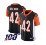 Youth Cincinnati Bengals #42 Clayton Fejedelem Black Team Color Vapor Untouchable Limited Player 100th Season Football Jersey