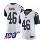 Youth Cincinnati Bengals #46 Clark Harris Limited White Rush Vapor Untouchable 100th Season Football Jersey