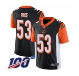 Youth Cincinnati Bengals #53 Billy Price Black Team Color Vapor Untouchable Limited Player 100th Season Football Jersey